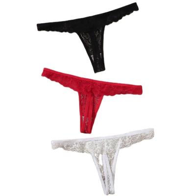 China Sexy Clothing Women's Sexy Underwear G-String Pants Sexy Crotch Lace Breathable Shorts for sale