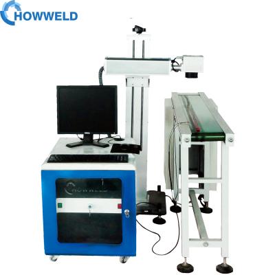 China VISION SYSTEM silver gold jewelry wood jewelry laser marking machine for plastic materials 30w howweld 2022 for sale