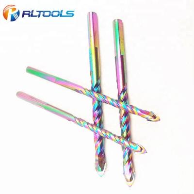 China Concrete Colorful Triangular Carbide Masonry Drill Bit for sale