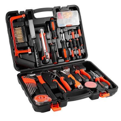 China 100-Piece Plastic Cases Multi-Function Storage Home Use Household Packing Electricians Hand Tool Box Kit Maintenance Sets for sale