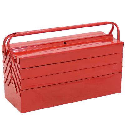 China Water Make Blue Red Empty Waterproof Rustproof Portable Folding Tool Storage Box Customized Resistant 5 Paint Metal Trays for sale