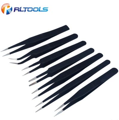 China 7PC Custom Eyebrow Packing Stainless Steel Tweezers Eyeblow Tweezers Eyelash Extension for sale