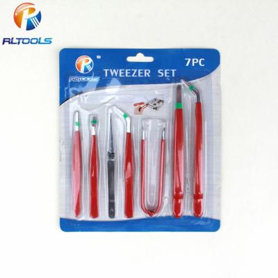 China Wholesale High Quality Eyebrow Trolley 7PC Tweezers Set China Manufacturer for sale