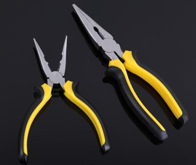 China MULTI FUNCTIONAL Professinal PVC Handle Needle Nose Pliers Long Nose Cutting Pliers for sale