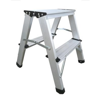 China Collapsible Ladders Work Platform Ladder Aluminum With Safe Locking Work Bench Stools Ladder for sale