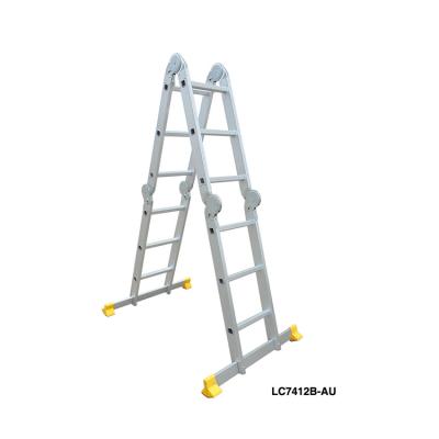 China Folding ladders TUV and GS standard flexible 3 in 1 aluminum ladders universal with safelock steel hinges for sale