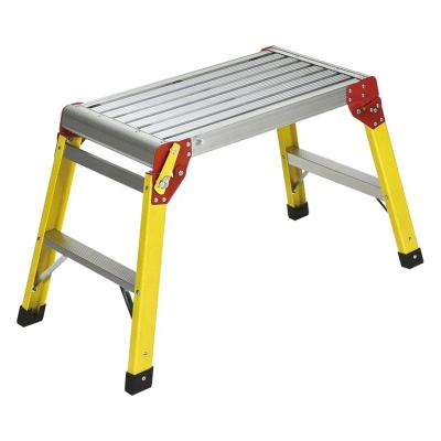 China Folding Ladders Lightweight Slip-Resistance Work Bench Folding Portable Work Platform for sale