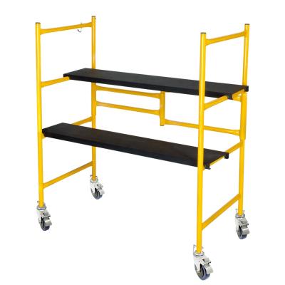 China Universal Folding Ladders Combination Ladder Frame Scaffolding with Wheels for sale