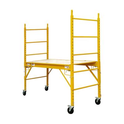 China Universal Folding Ladders Combination 6ft Steel Frame Mobile Scaffolding With Wheels for sale