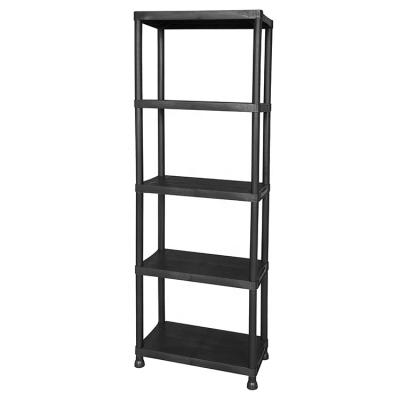 China Corrosion Protection 5 Tier Rack System Storage Adjustable Plastic Light Duty Shelving Industrial Shelves For Sale for sale