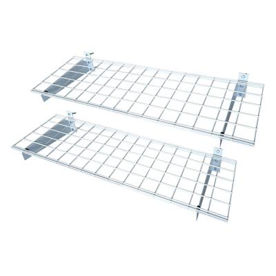 China Wholesale High Quality Cheap Steel Rack Stocked Wire Mesh Grid Wall Mount Shelf Storage Rack for sale