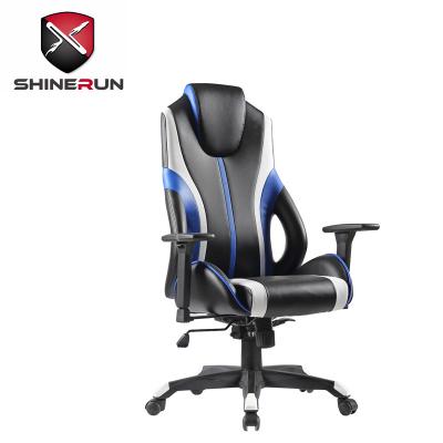 China Gaming Chair Office Modern Gamer PVC Leather Cooling Blue Gamer Chair for sale