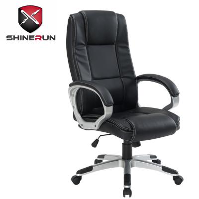 China Wholesale Office Chair Leather Ergonomic Chair Modern Director Back Office Swivel Chair High for sale