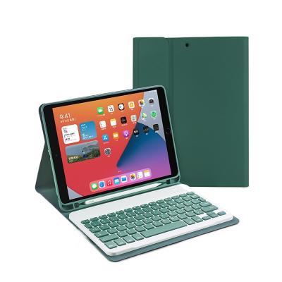 China Fanshion BT Wireless Keyboard Case For Apple iPad Pro Case 11 2020 With Soft PU Silicone Case Pencil Leather Stand for sale