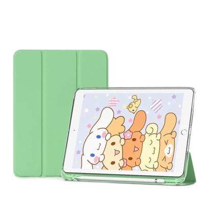 China Transparent iPad Mini 5 Tablet Case For iPad Mini 5 Case With Pencil Holder Smart Auto Sleep And Wake Soft Silicone Case Stand for sale