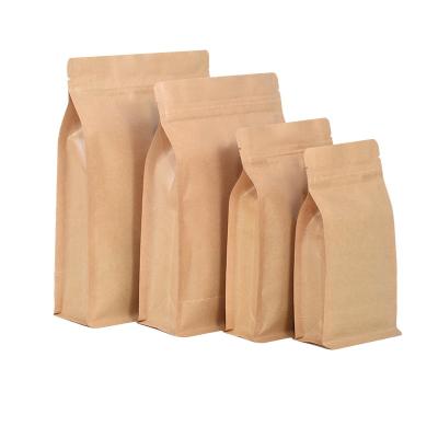 China custom packaging kraft paper Pouches with zipper bag printing for sale