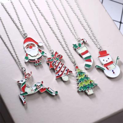 China CLASSIC Fashion Christmas Gifts Sticker Printing Necklace Sticker Printing Necklace Christmas Necklace for sale