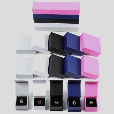 China Jewerly Packaging Creative Luxury Jewelry Packaging Rings Necklace Storage Jewel Box Customized Magnetic Cardboard Jewelry Box for sale