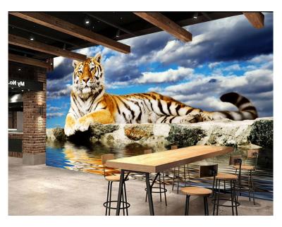 China Modern designs vinyl custom popular home wallpaper 3d animal wallpaper for home decoration for sale