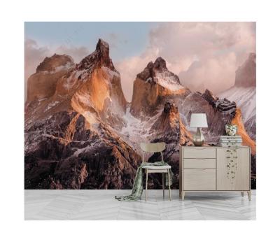 China Modern Mountain Landscape 3D Wallpapers Wall Covering For Home Decoration for sale