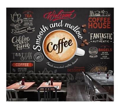 China New Designs Cafe Modern Wall Mural Self Adhesive Vinyl PVC Wallpaper for sale