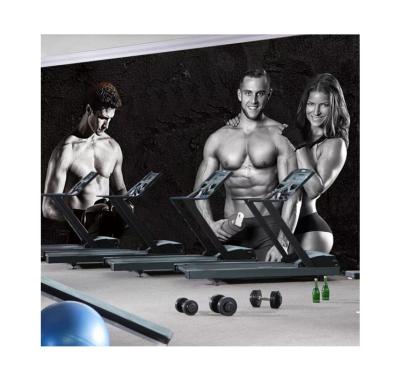 China Gymnasium Modern Decoration Hign Resolution Sports Custom Wallpaper Murals for sale