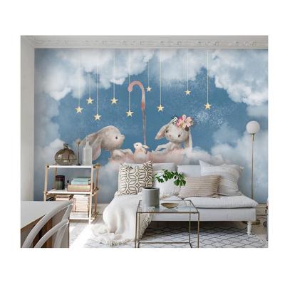 China Modern Customs Service ECO-Friend 3D PVC Children's Wallpaper Wall Mural Fully for sale