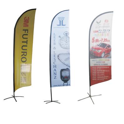 China FLYING Custom Outdoor Polyester Advertising Flying Beach Feather Flag Banner for sale