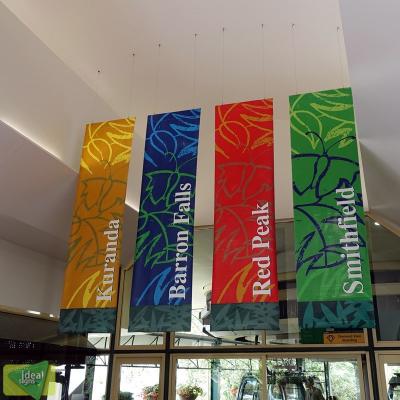 China Double Air Left Side Printed Ceiling Advertising Hanging Banner And Outdoor Banners for sale