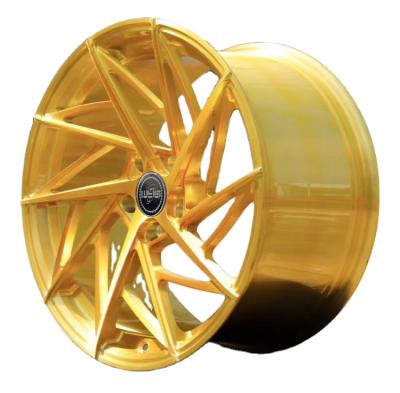 China VIP Sports 17 18 19 20 21 22 Inch High Quality Customizing Gold Chrome Sport Style Alloy Forged Car Wheels for sale