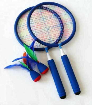 China Soft Rubber Foam Racket Baby Sports Outdoor Badminton Shuttlecock Kid Badminton Tennis for sale