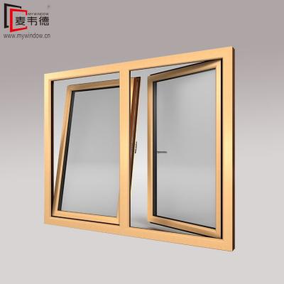 China Luxury Commercial Aluminum Folding Tilt-Tower Stained Glass and Screen Hotel Doors Tilt and Turn Window Designs for sale