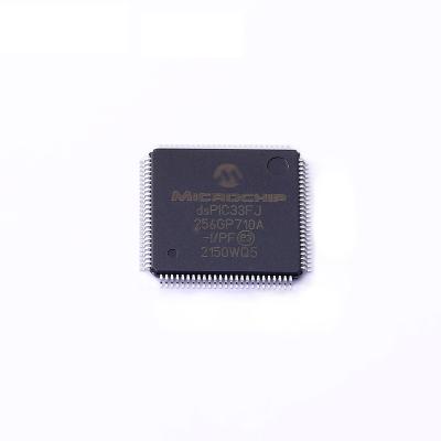 China DGGR DSPIC33FJ256GP710-I/PF 100-TQFP standard microcontroller electronics original part for chip for sale