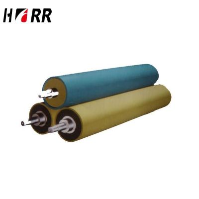 China Industrial High Pressure Transfer Machinery Parts Rubber Machine Roller Low Price Heat Silica Gel Roller for sale