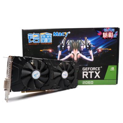 China Popular wholesale graphics cards for gaming geforce rtx 2060 6gb ddr6 2060 desktop graphics card for sale