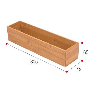 China Drawer Viable Bamboo Storage Box Tea Storage Box Organizer Bamboo Storage Box Drawer for sale