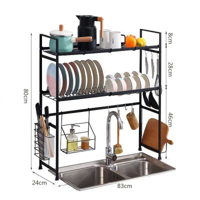 China Wholesale Price Multifunctional Multi-Layer Stainless Steel Kitchen Sink Rack for sale