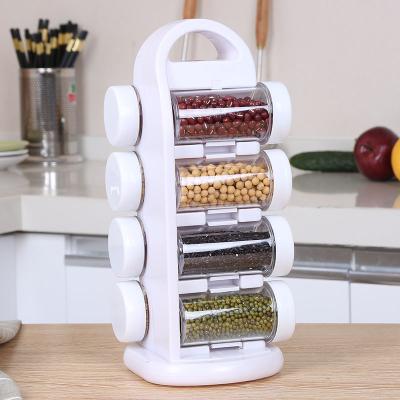 China Freshness Preservation Vertical Seasoning Box Multifunctional Rotating Convenient Seasoning Box Seasoning Box for sale