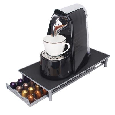 China Modern Design Flexible Metal Material Vertical Coffee Capsule Storage Rack for sale