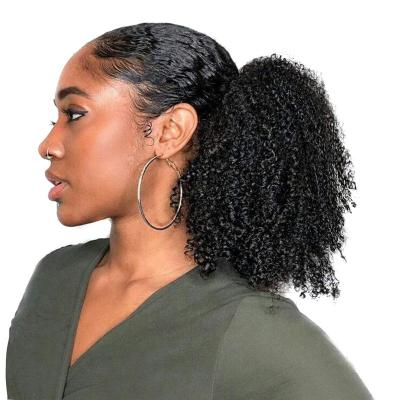 China Remi Afro Curly High Wave TKL Hair Ponytail Comfortable More Breathable Silky Straight Curl For Black Women for sale