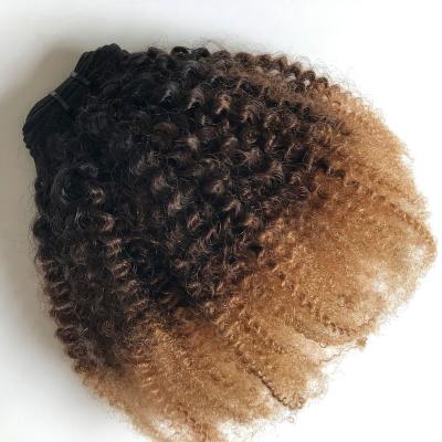 China High Quality Afro Wave TKL Curly Ombre T1B/4/27 Vendor Curly Clip In Hair Extension for sale