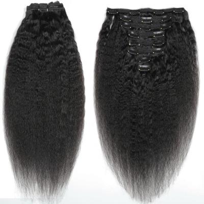 China Yaki TKL Most Popular Easy Wear Curly Yaki Straight Clip In Hair Extension Vendors for sale