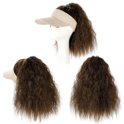 China TKL Newest Design Water Wave Water Wave Cheap Yaki Water Wave Ponytail Women Hair Extensions Maximum Cap Wigs for sale