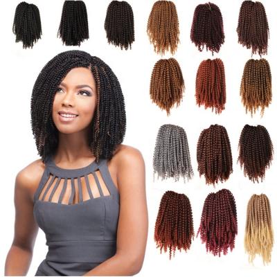 China Deep Wave Crochet Hair TKL Best Selling Deep Wave Ombre Crochet Hair Spiral Spring Curl Faux Locs Deep Short Soft Straight Hair for sale