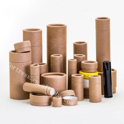 China Biodegradable Design Cosmetic Eco Friendly Lift Up Packaging Paper Tube Lipstick Paper Boxes For Lip Balm for sale