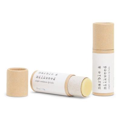 China Custom Eco-Friendly Lipstick Paper Cylinder Lip Balm Lift Up Paper Tube Deodorant Cosmetic Sample Packaging for sale