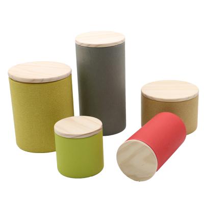 China Fashion creative low price wholesale recycled material design tea canister for free sample for sale