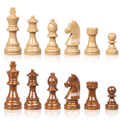 China 40x40cm Walnut Chess Wooden Box + Deluxe Wooden Grain Knights Germanic Pawn for sale