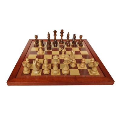 China Original modern design wooden big black set and white chess board game for wholesale for sale