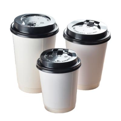 China Custom disposable disposable paper cup printing film beverage cup for milk coffee tea hot water advertising paper cup for sale